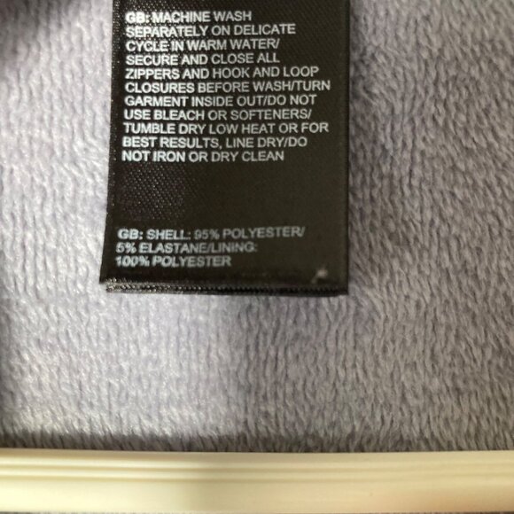 Womens The North Face Zip Fleece Vest Gray Peach‎ M Polyester Elastane Pockets - Picture 9 of 11